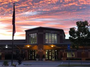 Photo of School at sunrise 